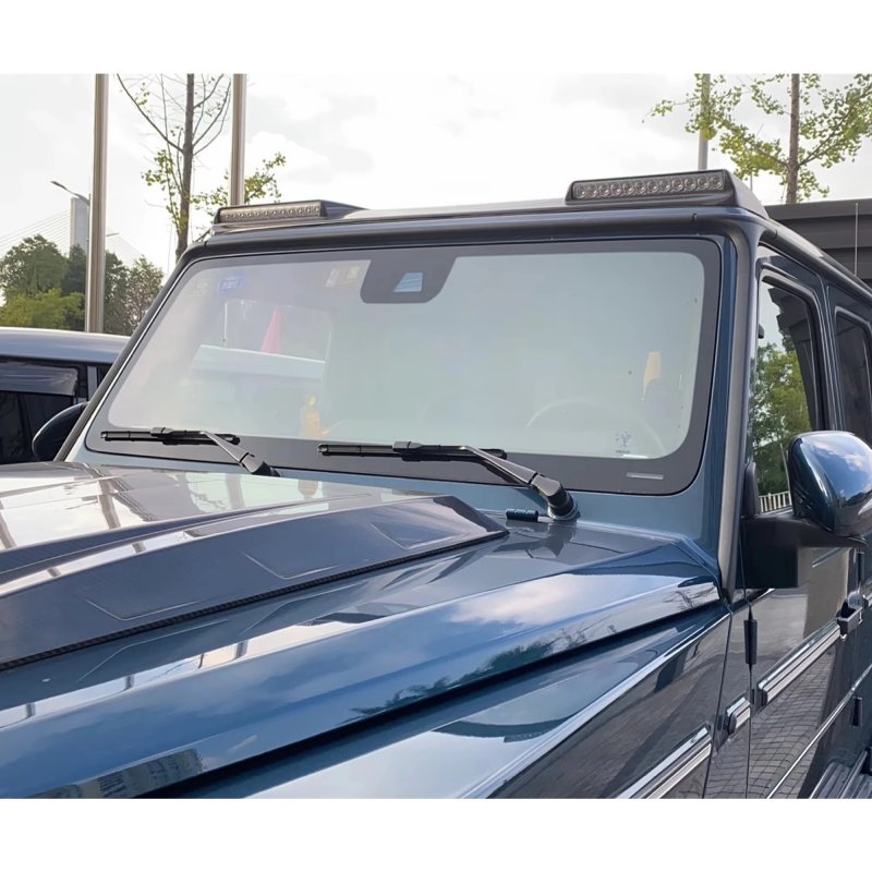 Upgrade G63 Kit B Style Dry Carbon Roof Wing Spoiler With Led Light For  W463A W464 G63 G500 G550 2019y+ Body Kit